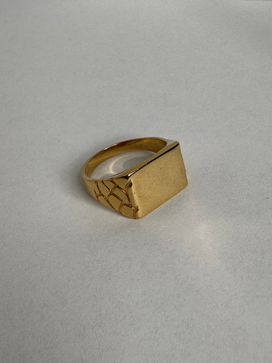 14k gold nugget ring